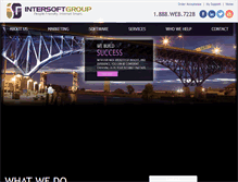 Tablet Screenshot of intersoftgroup.com